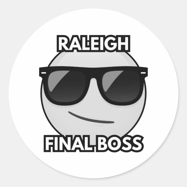 Raleigh Boss Final Autocollant Emoji Cool (Devant)