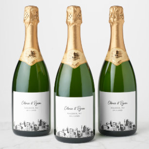 Raleigh Mariage Champagne Étiquette