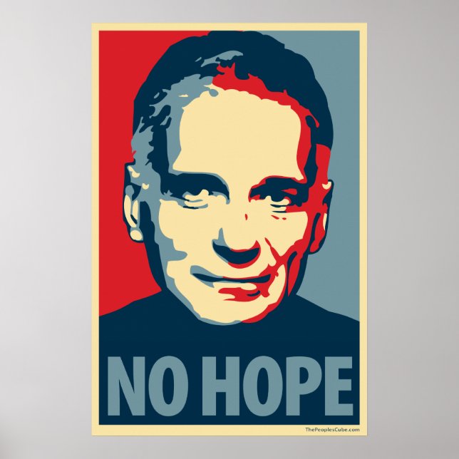 Ralph Nader - No Hope: OHP Poster (Devant)