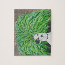 Ralphie et son grand puzzle de perruque