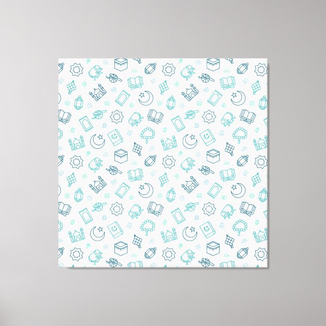 Ramadan Doodles toile Imprimer (Recto)