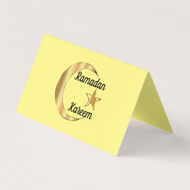 Ramadan Kareem Carte de visite plié (Devant)