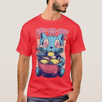 Ramen Chat Tshirt Kawaii Anime Tee Cadeau Japonais