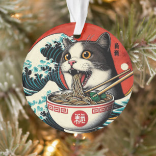 Ramen de chat Art japonais Style vintage