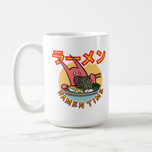 Ramen Noodle Monster Ramen Time! Café Mug (Gauche)