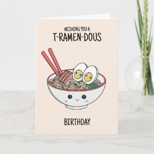 Ramen Noodles Carte d'anniversaire