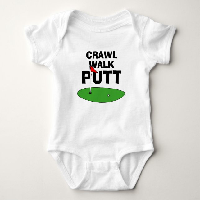 Ramper Marcher Putt mignon body bébé golfique (Devant)