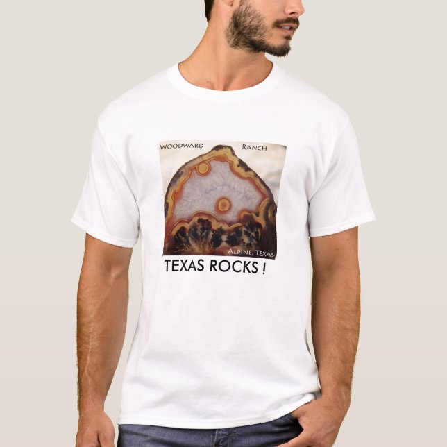 Ranch de Woodward, T-shirt d'agate du Texas (Devant)