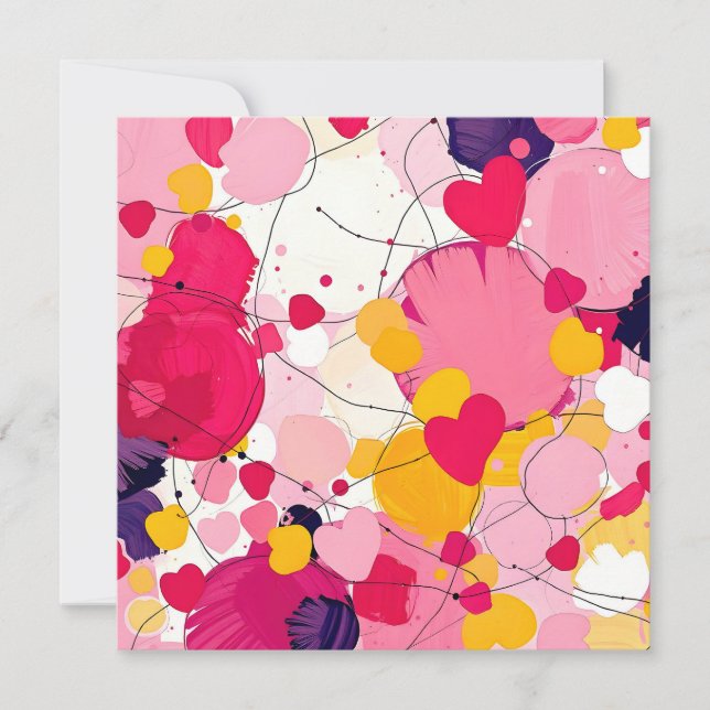 "Random Love Thoughts" - Abstrait coloré (Devant)