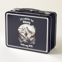 Randonnée avec mon chien Lunchbox en métal
