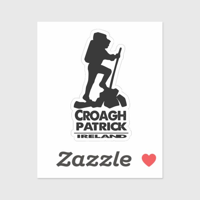 Randonnée Croagh Patrick - Irlande - Sticker (Feuille)