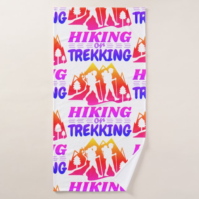 Randonnée ou trekking (Serviette de bain)