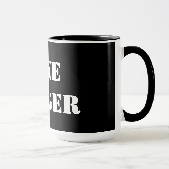 Ranger solitaire Black 15 oz Ringer Mug (Droite)