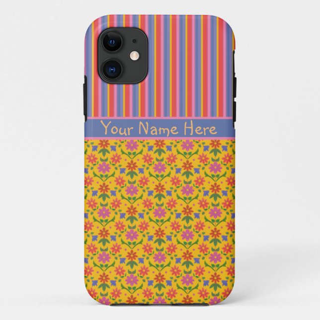 Rangoli Fleurs, Stripes iPhone 5/5s Xtreme Coque (Dos)