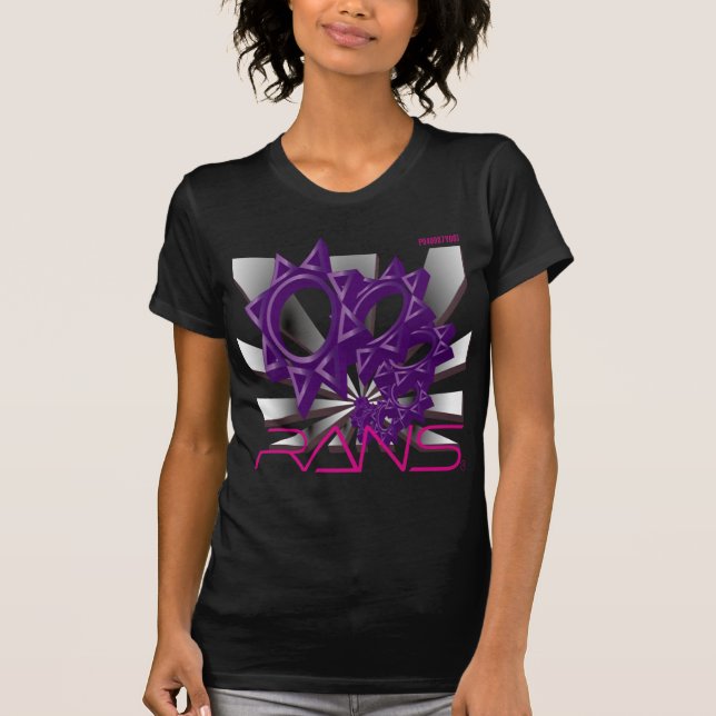 RANS Pop Out T-shirt    P040007Y003AME Black (Devant)