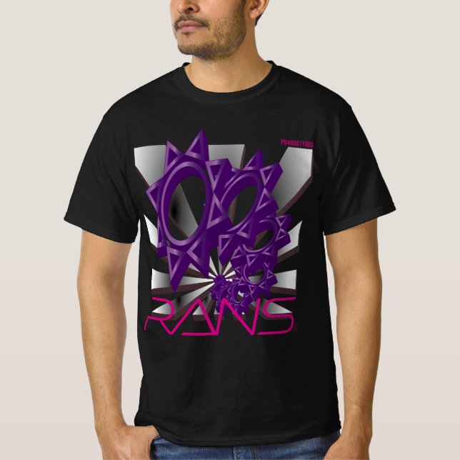 RANS Pop Out T-shirt    P040007Y003AME Black (Devant)