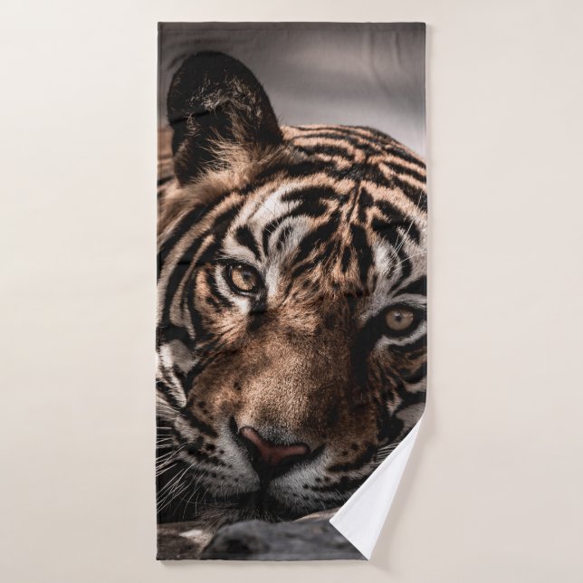 ranthambore tigre mâle sauvage Image d'art (Serviette de bain)