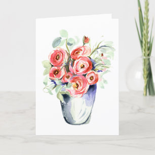 Ranunculus Carte de remerciements pliée