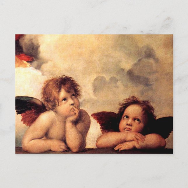 Raphael Cherubs Sistine Madonna Carte postale (Devant)