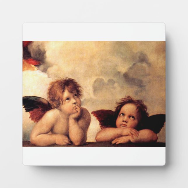 Raphael Cherubs Sistine Madonna Plaque (Devant)