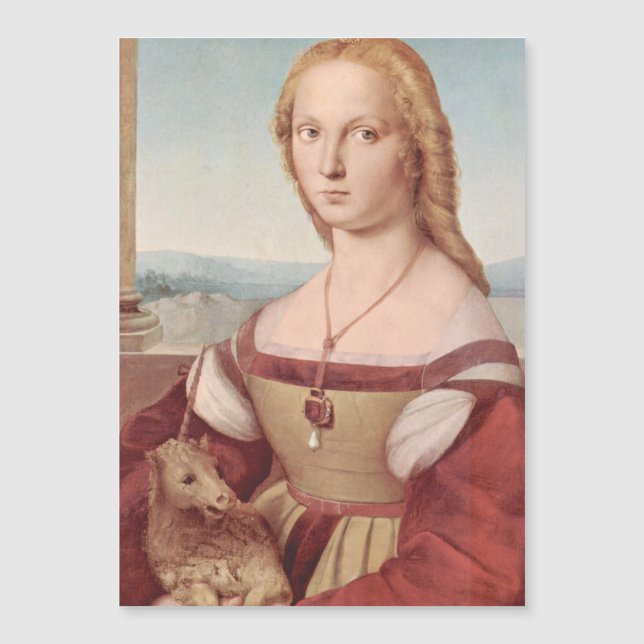 Raphael Dame et la Licorne Classique beaux-arts (Devant)
