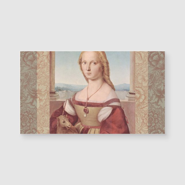 Raphael Dame et licorne Classique beaux-arts (Devant)