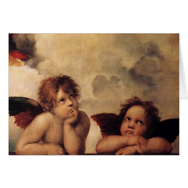 Raphael, Sistine Cherub (Devant horizontal)