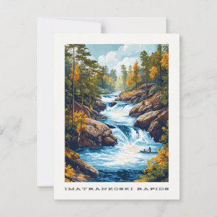 Rapides d'Imatrankoski Carte postale de voyage en 