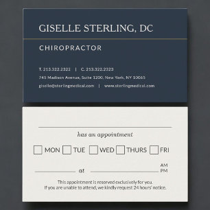 Rappel de rendez-vous au cabinet de chiropratique