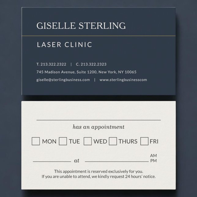 Rappel de rendez-vous au cabinet de clinique laser (Créateur téléchargé)