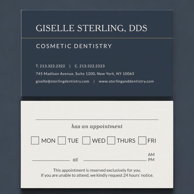 Rappel de rendez-vous au cabinet de dentisterie es (Créateur téléchargé)