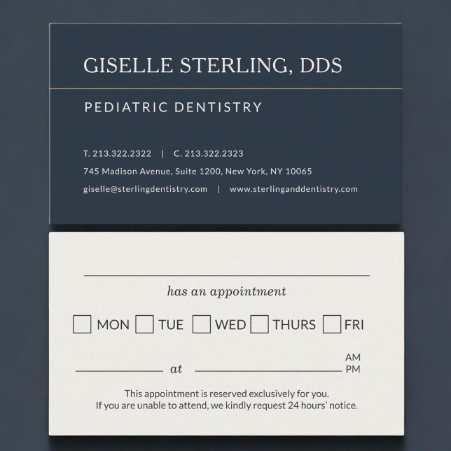 Rappel de rendez-vous au cabinet de dentisterie pé (Créateur téléchargé)