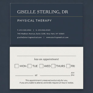 Rappel de rendez-vous au cabinet de physiothérapie