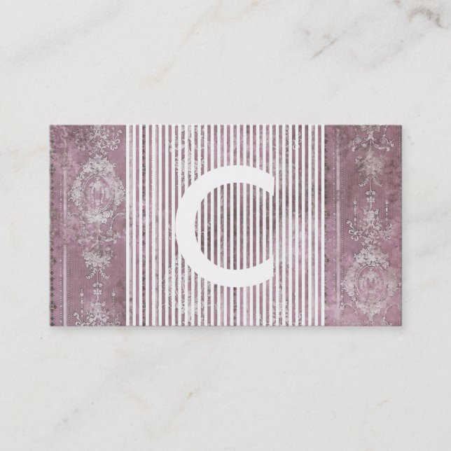 rappel de rendez-vous chic monogramme (Devant)