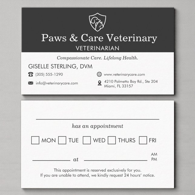 Rappel de rendez-vous chien chat vétérinaire (Créateur téléchargé)