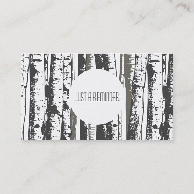 rappel de rendez-vous d'arbres de tremble (Devant)