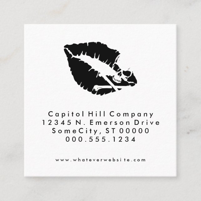 rappel de rendez-vous de baiser mortel carré (Devant)