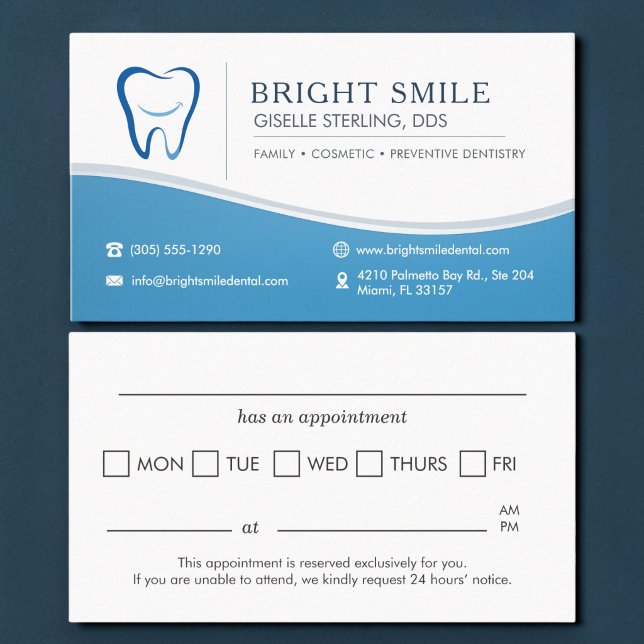 Rappel de rendez-vous de cabinet de dentiste Souri (Créateur téléchargé)