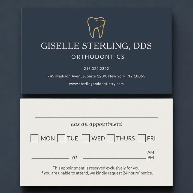 Rappel de rendez-vous de dentisterie orthodontique (Créateur téléchargé)