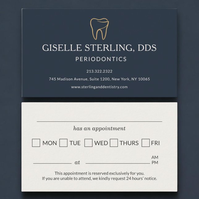 Rappel de rendez-vous de dentisterie parodontale (Créateur téléchargé)