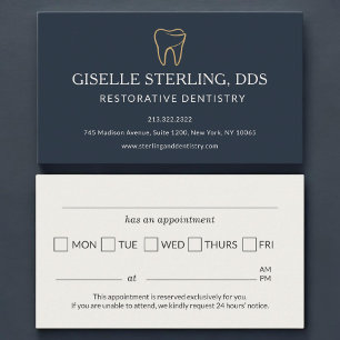 Rappel de rendez-vous de dentisterie restauratrice