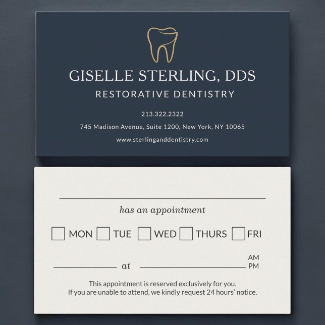 Rappel de rendez-vous de dentisterie restauratrice (Créateur téléchargé)