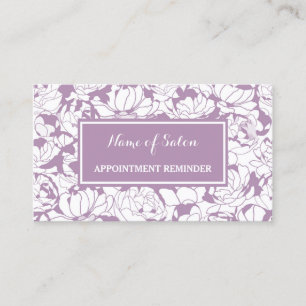 Rappel de rendez-vous de filles florales violettes