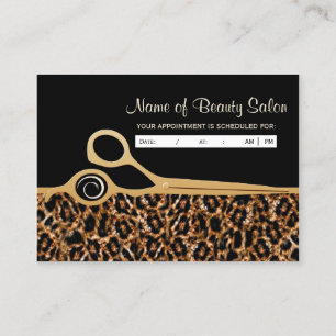 Rappel de rendez-vous du salon Léopard d'or noir