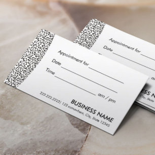 Rappel de rendez-vous Empreinte de léopard moderne