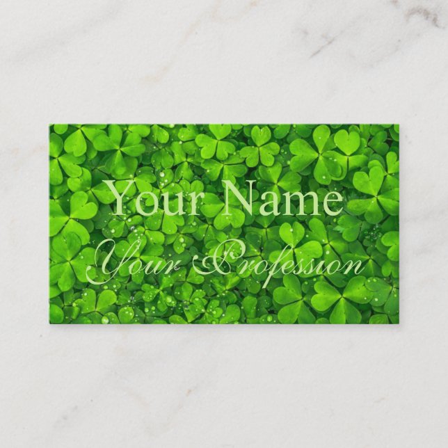Rappel de rendez-vous Floral Shamrock irlandais (Devant)