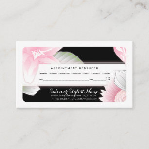 Rappel de rendez-vous floral vintage