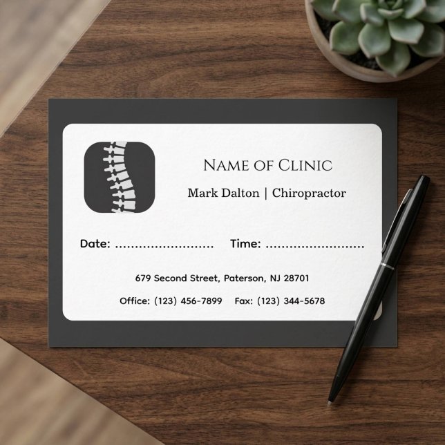 Rappel de rendez-vous pour chiropracteur moderne (Créateur téléchargé)