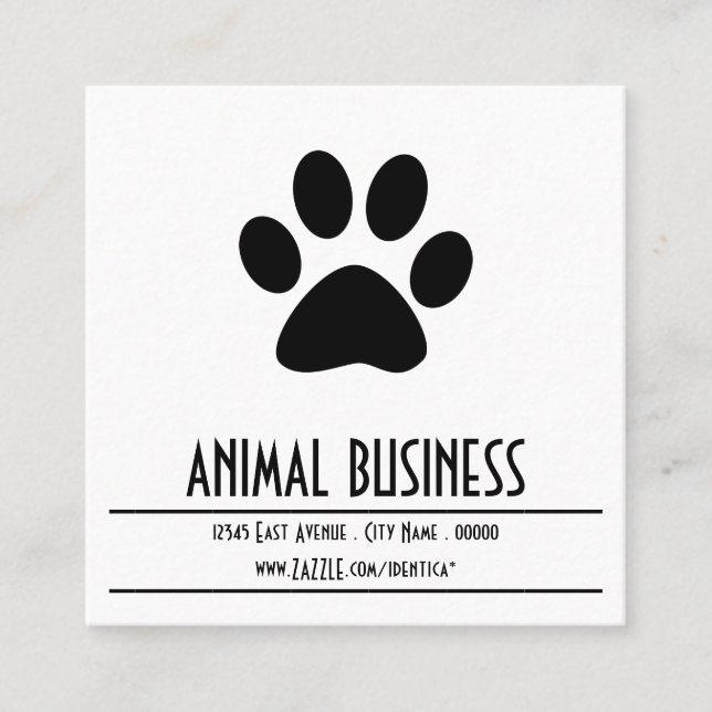 rappel de rendez-vous pour la patte de l'animal (Devant)