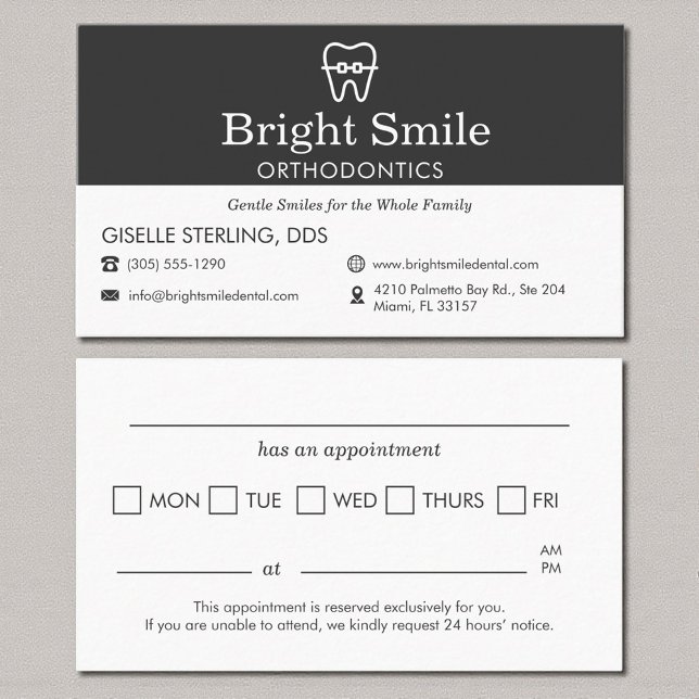 Rappel de rendez-vous pour orthodontiste avec appa (Créateur téléchargé)